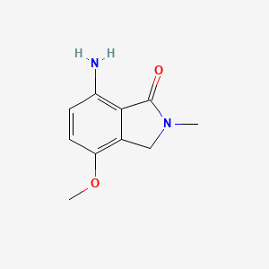 molecular formula C10H12N2O2 B8459399 7-Amino-4-methoxy-2-methyl-2,3-dihydroisoindol-1-one 