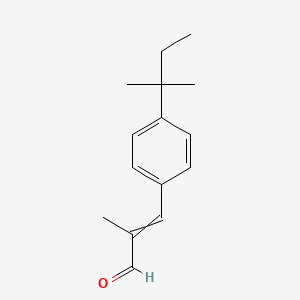 molecular formula C15H20O B8459424 2-Methyl-3-[4-(2-methylbutan-2-yl)phenyl]prop-2-enal CAS No. 67468-55-7