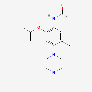 N-[5-methyl-4-(4-methylpiperazin-1-yl)-2-(propan-2-yloxy)phenyl]formamide