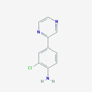 2-Chloro-4-(pyrazin-2-yl)aniline