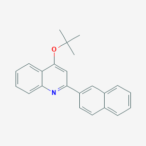 molecular formula C23H21NO B8459454 4-(Tert-butoxy)-2-(2-naphthyl)quinoline 