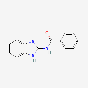 molecular formula C15H13N3O B8459516 N-(4-Methyl-1H-benzimidazol-2-yl)benzamide CAS No. 57489-91-5