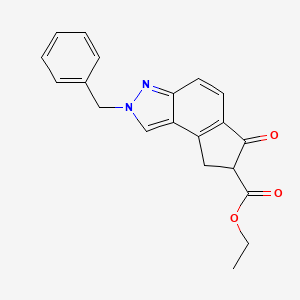 Ethyl 2-benzyl-6-oxo-2,6,7,8-tetrahydrocyclopenta[e]indazole-7-carboxylate