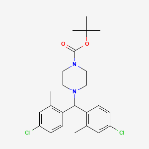 tert-butyl 4-[bis(4-chloro-2-methylphenyl)methyl]piperazine-1-carboxylate