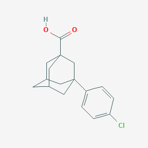 molecular formula C17H19ClO2 B8459538 3-(4-Chlorophenyl)adamantane-1-carboxylic acid 