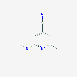 molecular formula C9H11N3 B8459565 2-Dimethylamino-6-methyl-isonicotinonitrile 