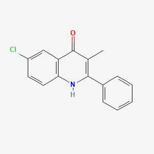 molecular formula C16H12ClNO B8459579 6-chloro-3-methyl-2-phenyl-1H-quinolin-4-one 