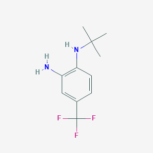 molecular formula C11H15F3N2 B8459590 N1-tert-butyl-4-trifluoromethylbenzene-1,2-diamine 