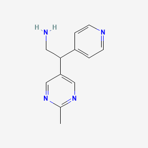 2-(2-Methylpyrimidin-5-yl)-2-(pyridin-4-yl)ethanamine