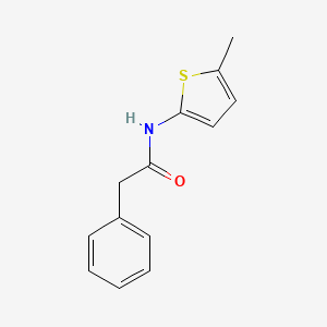 molecular formula C13H13NOS B8459602 N-(5-Methylthiophen-2-yl)-2-phenylacetamide CAS No. 62188-11-8