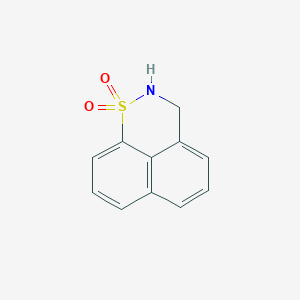molecular formula C11H9NO2S B8459604 2lambda6-Thia-3-azatricyclo[7.3.1.05,13]trideca-1(12),5,7,9(13),10-pentaene 2,2-dioxide 