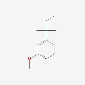 molecular formula C12H18O B8459622 1-Methoxy-3-tert-pentylbenzene 