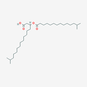 molecular formula C32H62O4 B8459647 15-Methyl-3-(13-methyltetradecanoyloxy)hexadecanoic acid CAS No. 83563-02-4