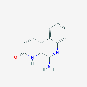 molecular formula C12H9N3O B8459670 5-aminobenzo[f][1,7]naphthyridin-3(4H)-one 
