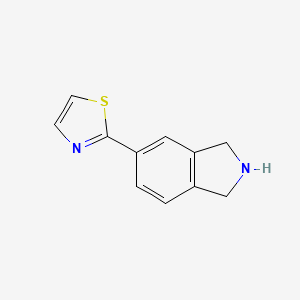 molecular formula C11H10N2S B8459684 5-Thiazol-2-yl-2,3-dihydro-1H-isoindole 