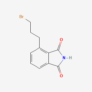 molecular formula C11H10BrNO2 B8459747 Bromopropylphthalimide 