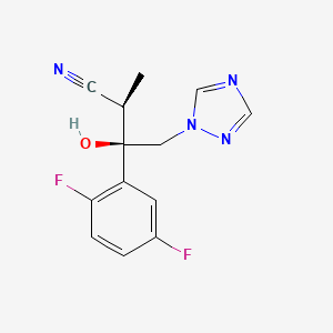 molecular formula C13H12F2N4O B8459763 (2R,3R)-3-(2,5-difluorophenyl)-3-hydroxy-2-methyl-4-[1,2,4]triazol-1-yl-butyronitrile 