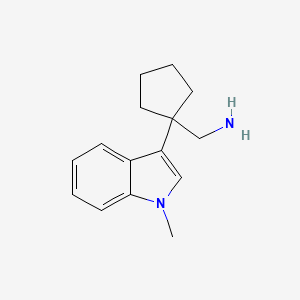 1-(1-Methyl-3-indolyl)-cyclopentylmethylamine