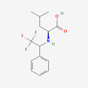 molecular formula C14H18F3NO2 B8459817 N-(2,2,2-trifluoro-1-phenylethyl)-L-leucine CAS No. 847361-62-0