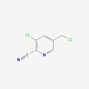 molecular formula C7H4Cl2N2 B8459835 3-Chloro-5-(chloromethyl)picolinonitrile CAS No. 1186637-83-1