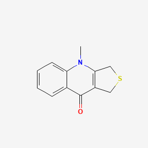 molecular formula C12H11NOS B8459915 1,4-dihydro-4-methylthieno-[3,4-b]-quinolin-9(3H)-one 