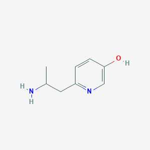 molecular formula C8H12N2O B8459939 2-(2-Aminopropyl)-5-pyridinol 