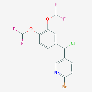 [3,4-Bis(difluoromethoxy)phenyl]-(2-bromo-5-pyridyl) chloromethane