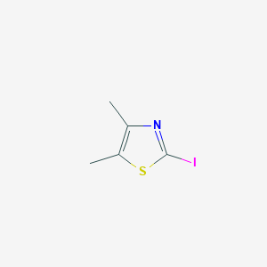 molecular formula C5H6INS B8459976 2-Iodo-4,5-dimethyl-1,3-thiazole 