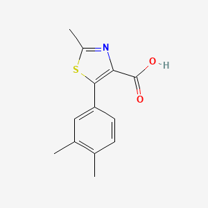 molecular formula C13H13NO2S B8459997 5-(3,4-Dimethyl-phenyl)-2-methyl-thiazole-4-carboxylic acid 