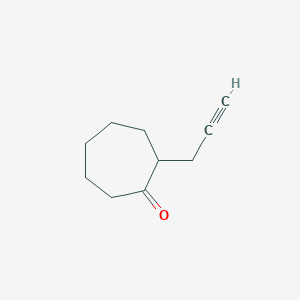molecular formula C10H14O B8460000 Propargylcycloheptanone 