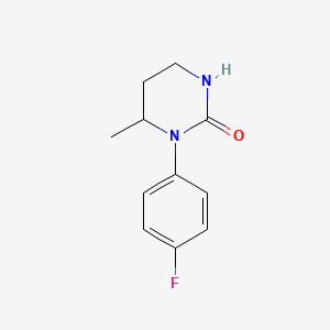 molecular formula C11H13FN2O B8460038 1-(4-fluorophenyl)-6-methyltetrahydropyrimidin-2(1H)-one 