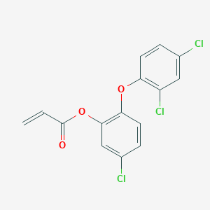 molecular formula C15H9Cl3O3 B8460043 5-Chloro-2-(2,4-dichlorophenoxy)phenyl prop-2-enoate CAS No. 156722-99-5