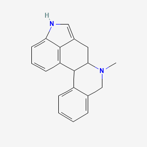 molecular formula C19H18N2 B8460160 7-Methyl-4,6,6a,7,8,12b-hexahydroindolo[4,3-ab]phenanthridine 