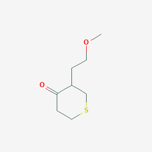 molecular formula C8H14O2S B8460203 2,3,5,6-Tetrahydro-3-(2-methoxy)ethylthiopyran-4-one 