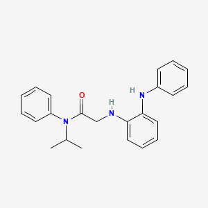 molecular formula C23H25N3O B8460288 N-Isopropyl-N-phenyl-2-(2-phenylamino-phenylamino)-acetamide CAS No. 161455-90-9
