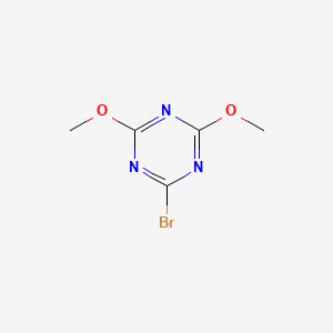 molecular formula C5H6BrN3O2 B8460310 2-Bromo-4,6-dimethoxy-s-triazine 