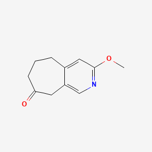 molecular formula C11H13NO2 B8460331 3-Methoxy-6,7-dihydro-5H-cyclohepta[c]pyridin-8(9H)-one 