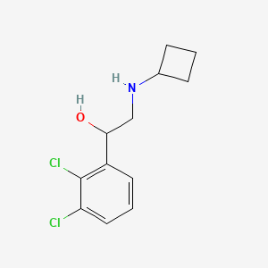 molecular formula C12H15Cl2NO B8460340 2-Cyclobutylamino-1-(2,3-dichlorophenyl)ethanol 