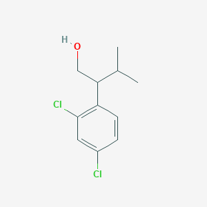 molecular formula C11H14Cl2O B8460374 2,4-Dichloro-beta-(1-methylethyl)benzeneethanol 