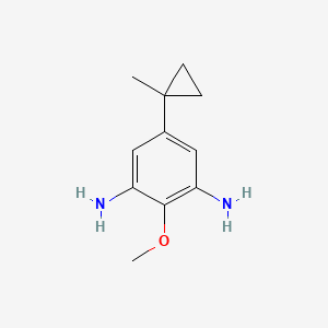 2-Methoxy-5-(1-methyl-cyclopropyl)-benzene-1,3-diamine