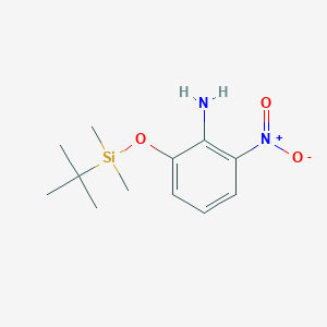 molecular formula C12H20N2O3Si B8460408 2-{[Tert-butyl(dimethyl)silyl]oxy}-6-nitroaniline 