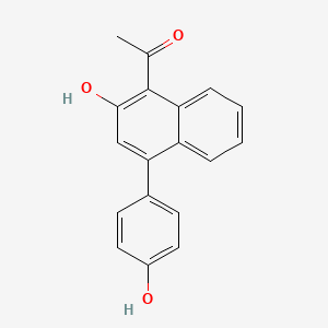 1-[2-Hydroxy-4-(4-hydroxyphenyl)napthalen-1-yl]ethanone