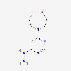 4-(6-Hydrazinylpyrimidin-4-yl)-1,4-oxazepane
