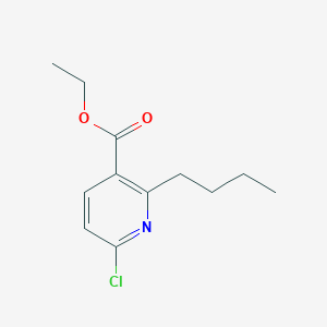 Ethyl 2-butyl-6-chloronicotinate