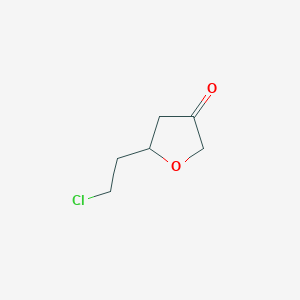 molecular formula C6H9ClO2 B8460431 5-(2-Chloroethyl)dihydrofuran-3(2h)-one 