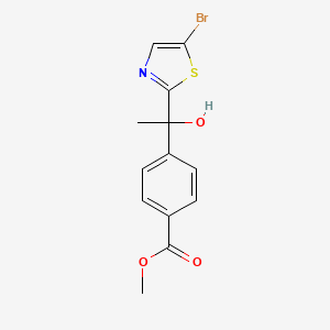 Methyl 4-[1-(5-bromo-1,3-thiazol-2-yl)-1-hydroxyethyl]benzoate