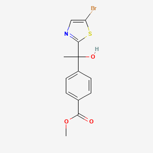 Methyl 4-(1-(5-bromothiazol-2-yl)-1-hydroxyethyl)benzoate