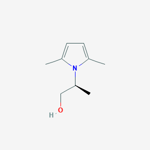 molecular formula C9H15NO B8460452 (S)-1-(2-hydroxy-1-methylethyl)-2,5-dimethylpyrrole 