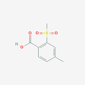 molecular formula C9H10O4S B8460468 4-Methyl-2-methylsulphonylbenzoic acid 