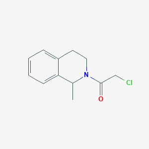 molecular formula C12H14ClNO B8460471 2-(2-Chloroacetyl)-1-methyl-1,2,3,4-tetrahydroisoquinoline 